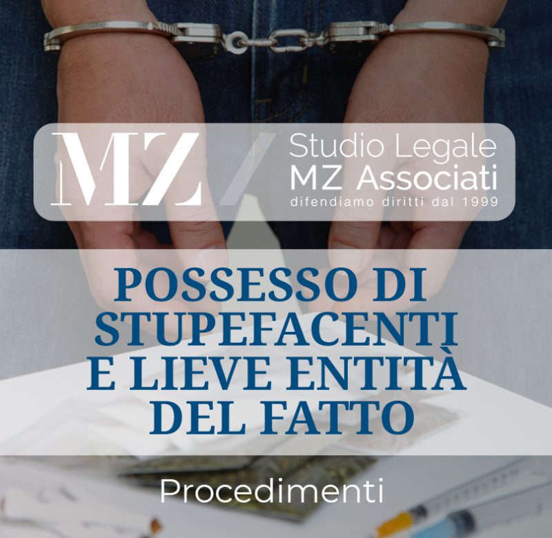 Possesso di stupefacenti